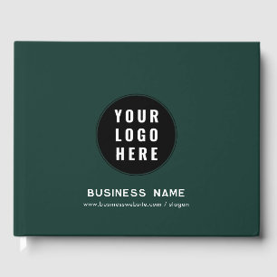 Add Business Logo and Website Custom Promotional Guest Book