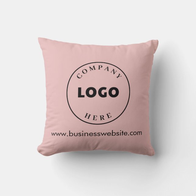Add Business Logo and Website Modern Room Decor Cushion (Front)