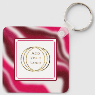 Add Business Logo Bright Christmas Promotional  Key Ring