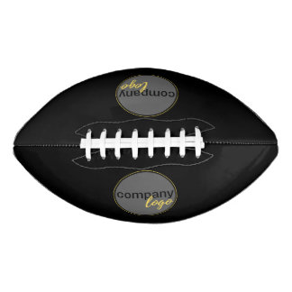 ADD BUSINESS LOGO COMPANY BRAND PROMOTIONAL BLACK AMERICAN FOOTBALL