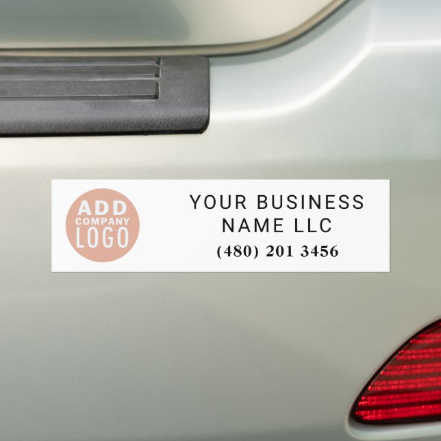Add Business Logo Company Car Fleet Bumper Sticker (On Car)
