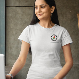 Add Business Logo Company Website Address Manager T-Shirt