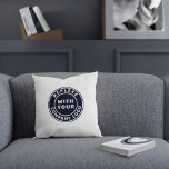 Add Business Logo Corporate Showroom Decor Cushion<br><div class="desc">Add your business logo to replace this placeholder logo image with yours to effortlessly market your business or as a swag for a corporate decor. Square logos are also perfect to replace this placeholder logo. Click on the "Personalise" button to upload your brand logo. A great cost saving option for...</div>
