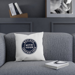Add Business Logo Corporate Showroom Decor Cushion