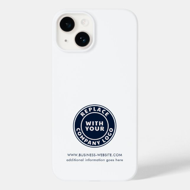 Add Business Logo Corporate Website Minimalist Case-Mate iPhone Case (Back)