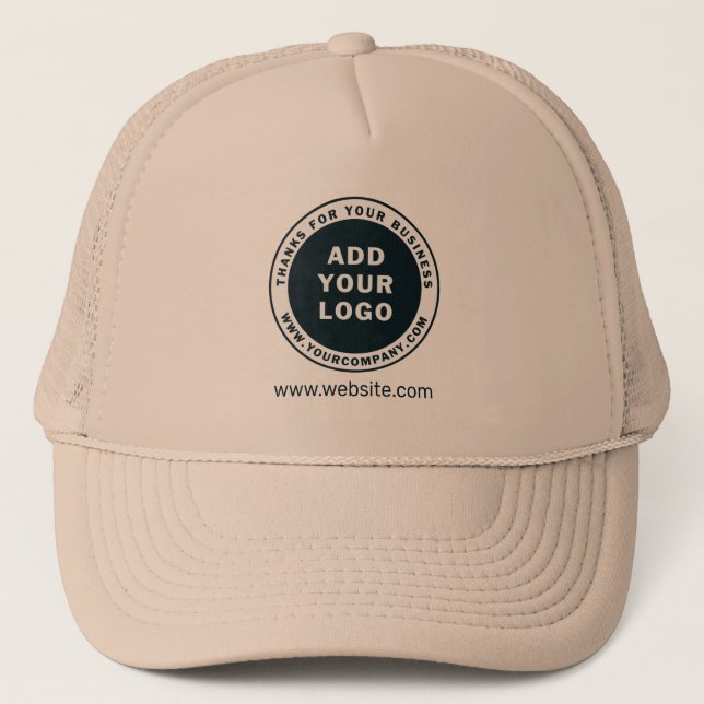 Add Business Logo Custom Employee Trucker Hat (Front)