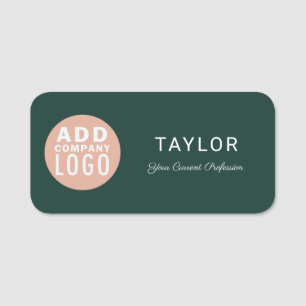 Add Business Logo DIY Corporate Staff Conference Name Tag