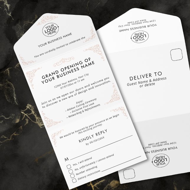 Add Business Logo Event Party Promotional All In One Invitation (Add Business Logo Event Party Promotional All In One Invitation)