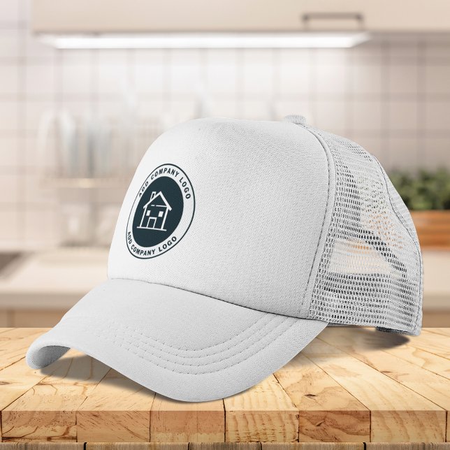 Add Business Logo Real Estate Agent Employee Swag Trucker Hat (Add Business Logo Real Estate Agent Employee Swag Trucker Hat)