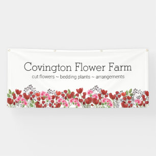 Add Business Name   Custom Flower Farm Banner