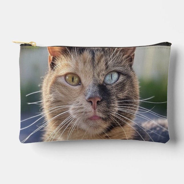 Add Cat Photo Customise Accessory Pouch (Front)