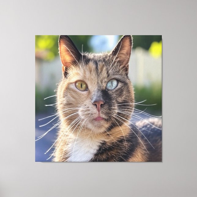 Add Cat Photo Customise Canvas Print (Front)