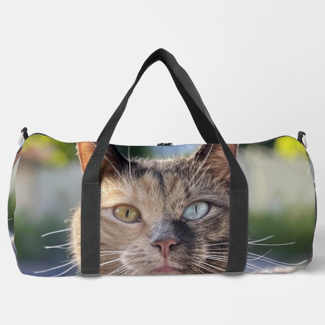 Add Cat Photo Customise Duffle Bag (Front)