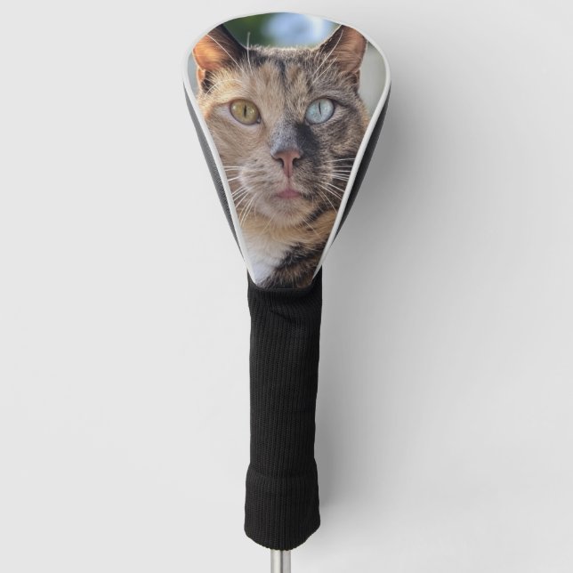 Add Cat Photo Customise Golf Head Cover (Front)