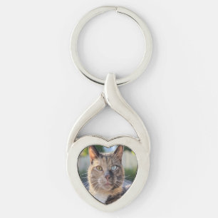 Add Cat Photo Customise Key Ring