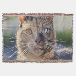Add Cat Photo Customise Throw Blanket