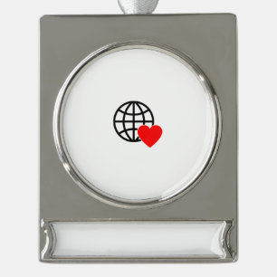 Add Charm to Your Christmas Tree Silver Plated Banner Ornament