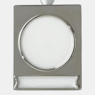 Add Charm to Your Christmas Tree Silver Plated Banner Ornament