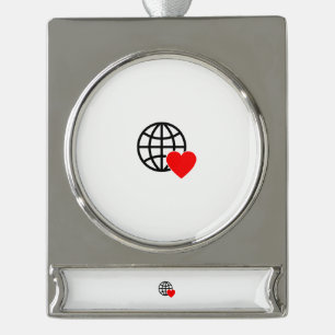 Add Charm to Your Christmas Tree Silver Plated Banner Ornament