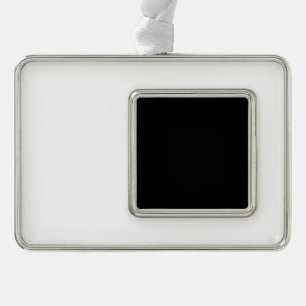 Add Charm to Your Christmas Tree Silver Plated Framed Ornament