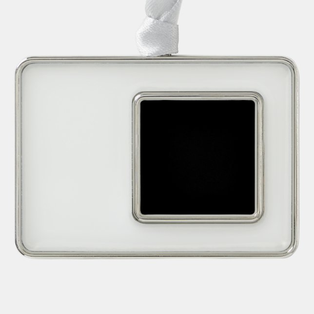 Add Charm to Your Christmas Tree Silver Plated Framed Ornament (Front)