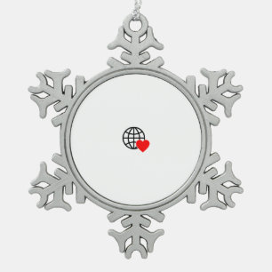 Add Charm to Your Christmas Tree Snowflake Pewter Christmas Ornament