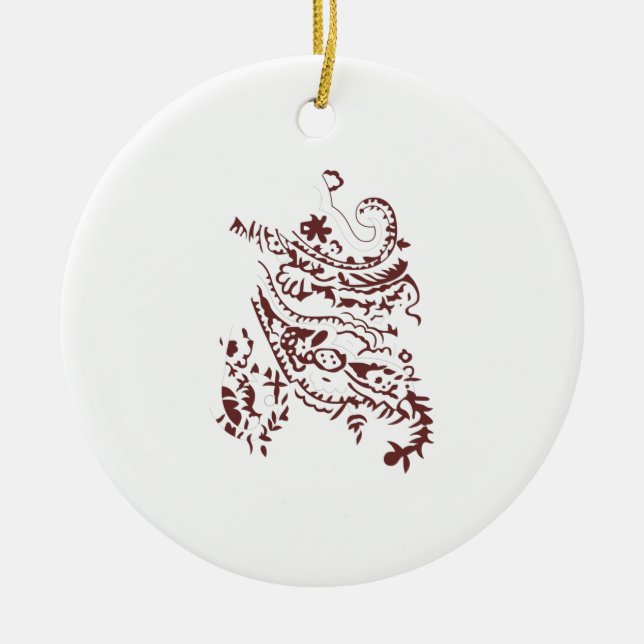 Add Charm to Your Tree with Cheerful Keepsake Ceramic Tree Decoration (Front)