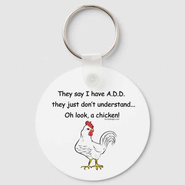 ADD Chicken Humour Key Ring (Front)