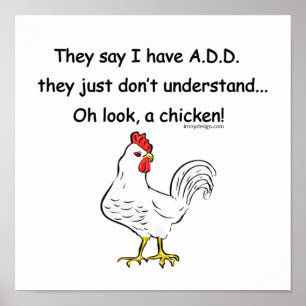 ADD Chicken Humour Poster