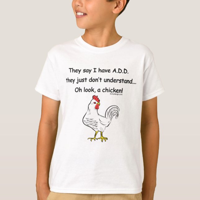 ADD Chicken Humour T-Shirt (Front)