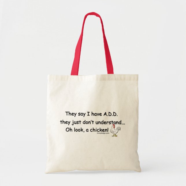 ADD Chicken Humour Tote Bag (Front)