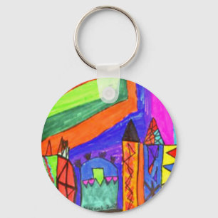 Add Childs Artwork Design Your Own Key Ring