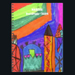 Add Childs Artwork Notebook<br><div class="desc">A personalised notebook featuring a child's artwork and their name is a unique and special keepsake. Use the Design Tools to personalise the keychain with your own picture and child's name.</div>