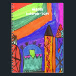 Add Childs Artwork Notebook<br><div class="desc">A personalised notebook featuring a child's artwork and their name is a unique and special keepsake. Use the Design Tools to personalise the keychain with your own picture and child's name.</div>