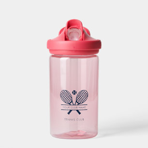Add Club Name and Lawn Tennis Team Logo Water Bottle
