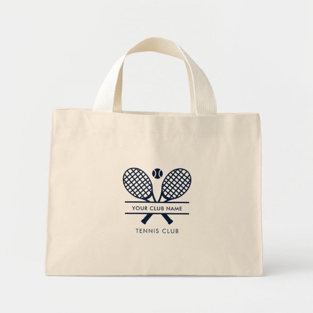 Add Club Name Tennis Players Promotional Mini Tote Bag (Front)