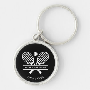 Add Club Name Tennis Team Simple Custom Key Ring