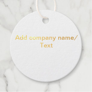 Add company business name text details minimal favour tags