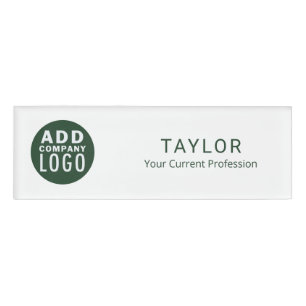 Add Company Logo Business Staff Employee ID Name Tag