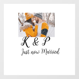 add coule photo just now married add name letter l window cling