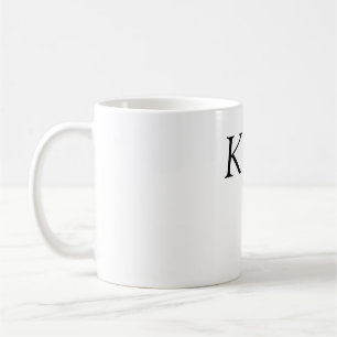Add couple name letter wedding pink heart glitter coffee mug
