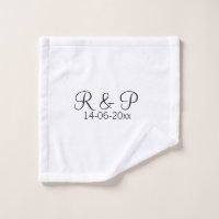 Add couple name monogram add date year wedding rom