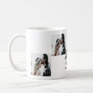 Add couple photo merry married add date year  coffee mug