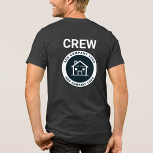 Add Custom Business Logo Real Estate Agent Company Tri-Blend Shirt