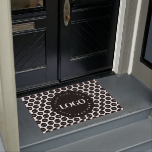 Add Custom Company Business Big Small Logo Pattern Doormat