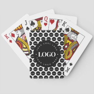 Add Custom Company Business Big Small Logo Pattern Playing Cards