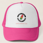 Add Custom Logo Business Brand Employee Swag Trucker Hat<br><div class="desc">Add your brand logo and custom text to this trucker hat that's perfect for creating brand awareness or as an advertising medium. Available in other colours and sizes. No minimum order quantity and no setup fee.</div>