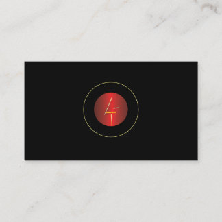 Add Custom logo in circle bg black Business Card