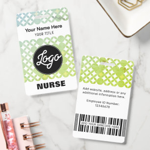 Add Custom Logo Name Staff Tag Professional Name ID Badge