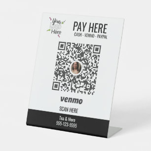 Add Custom Logo Use Venmo Pay Pedestal Sign